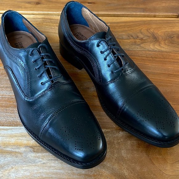 Johnston & Murphy Danridge Cap Toe Oxfords (Black) main image 5